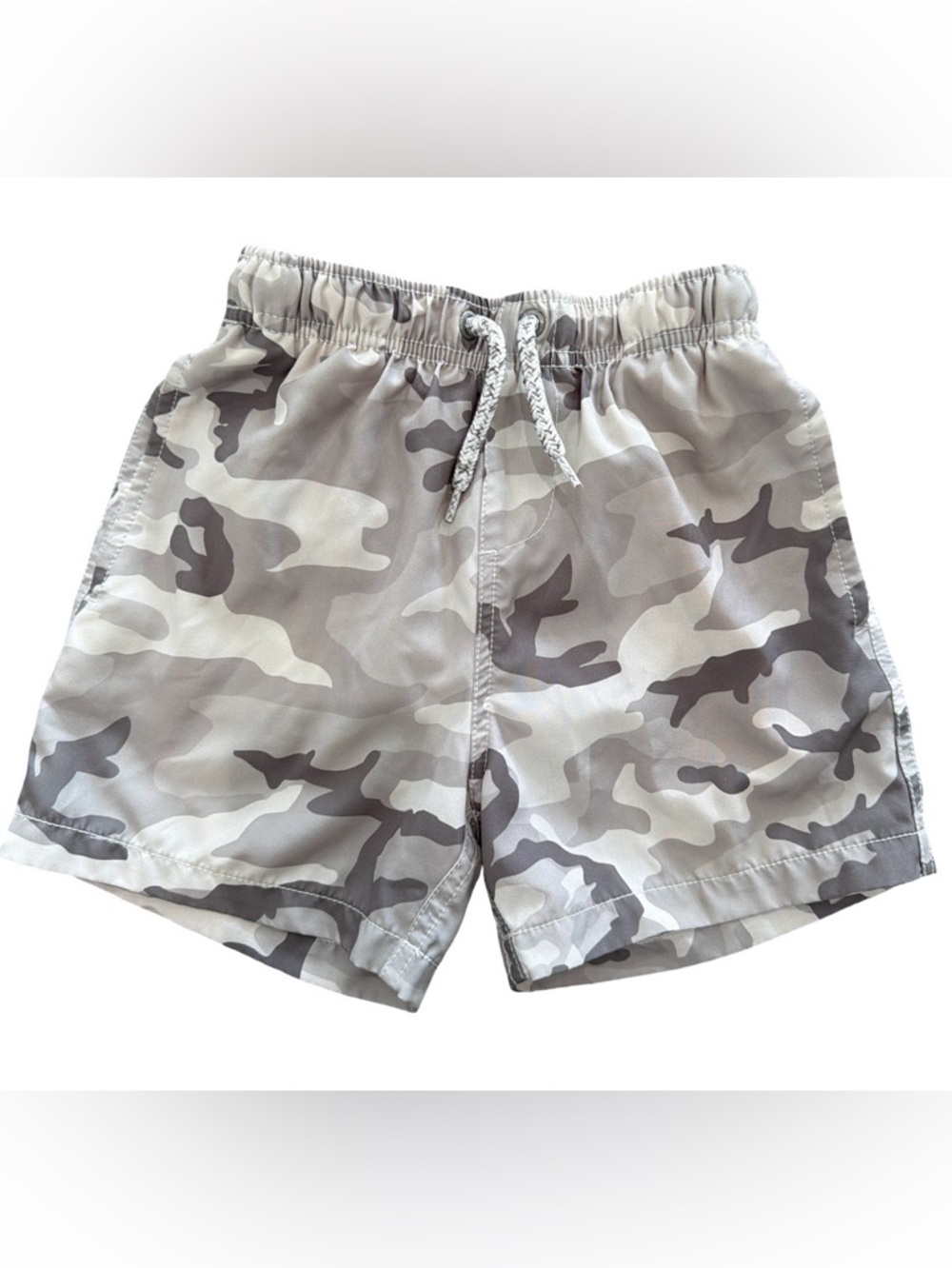 Vintage Summer Gray Camo Swim Trunks - boys size 7